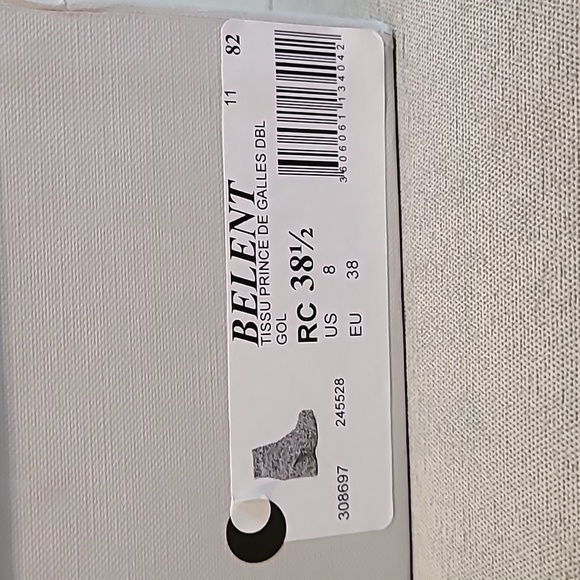 New without tags Clergerie Paris Belent Platform Boot sz 8 Gray Houndstooth - Picture 6 of 10